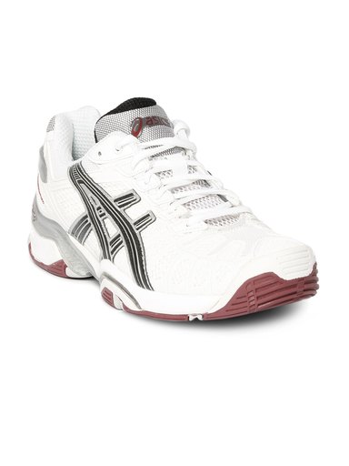 ASICS Men Gel Resolution Running White Sports Shoes